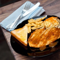 สเต๊กไก่สไปร์ซี่ BBQ