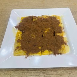 โรตีใส่ไข่+ไมโล