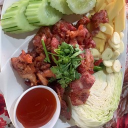แหนมซี่โครงทอด