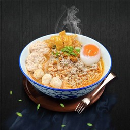 ก๋วยเตี๋ยวหมูรวม (ต้มยำ,น้ำใส ระบุ) (ไม่รวมไข่)