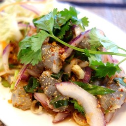 ลาบกุ้งสด