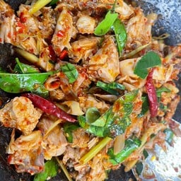 ไก่ผัดตะไคร้ ราดข้าว