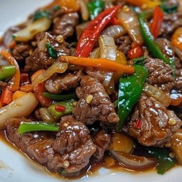 เนื้อผัดน้ำมันหอย(กับข้าว)