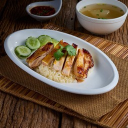 ข้าวมันไก่ย่าง