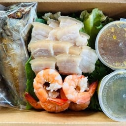 เมี่ยงปลาทู+สามชั้น+กุ้ง
