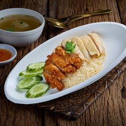 ข้าวผสม 2 อย่าง