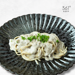 Spaghetti Cream Sauce Truffle [สปาเก็ตตี้ครีมซอสทรัฟเฟิล] @10