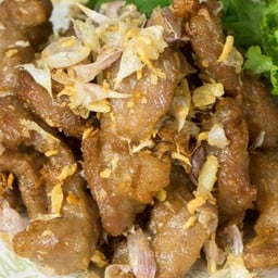 หมูทอดกระเทียมล้วน กล่องใหญ่ (L)