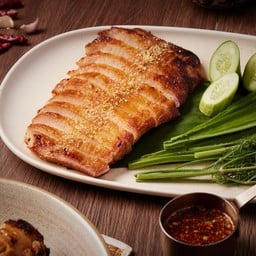 คอหมูย่างเบรคแตก