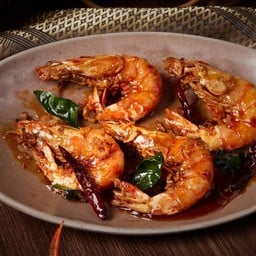 กุ้งลายเสือซอสมะขาม