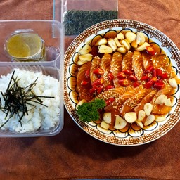 แซลมอนดองรสมือสามี ปลา150กรัมฟรีโค้ก1ขวด295.ml.