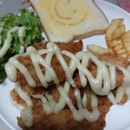 สเต็กปลาทอด