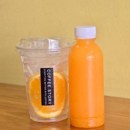 น้ำส้มแท้ เนื้อส้มฉ่ำ (250ml)