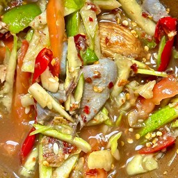 ตำแตงปลาร้าต่อน