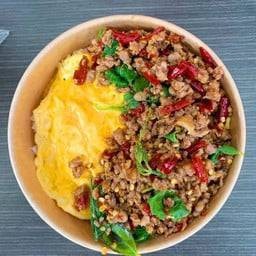 (Buy1Get1Free)ข้าวกระเพราหมูสับRice with Basil and Minced Pork