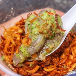 กุ้งเด้ง(ราดน้ำจิ้มซีฟู๊ดหอมเจียว)