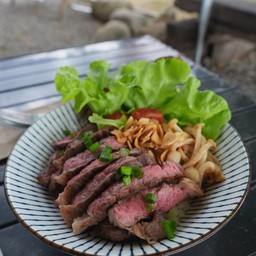 Beef Fried Rice With Beef Steak