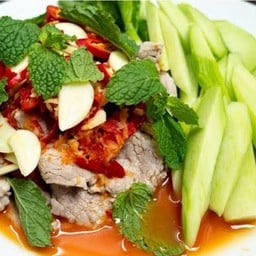 หมูมะนาว+คะน้า
