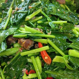 ัผัดคะน้าหมูทอด