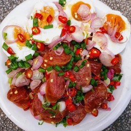 ยํากุนเชียง+ไข่เค็ม