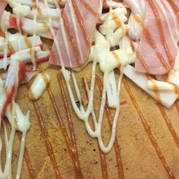 พิชซ่า+แฮม+ชีส+ปูอัด