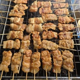 หมูปิ้งโบราณ หน้าโรงงาน สักทอง