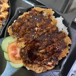 ข้าวหน้าหมูทอด