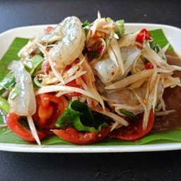 ตำกุ้งสด