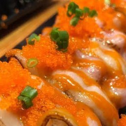 Angus Bacon Roasted With Nachos Cheese And Soft Spicy Korean Sauce