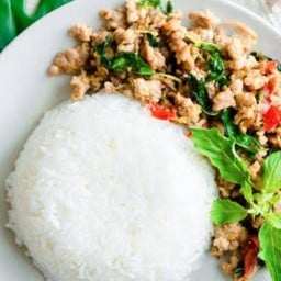 ข้าวราดกระเพราไก่