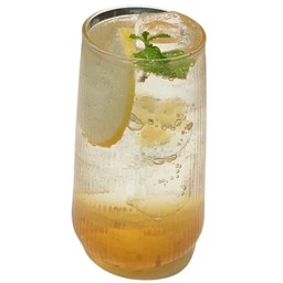 Lychee Italian soda with honey jelly