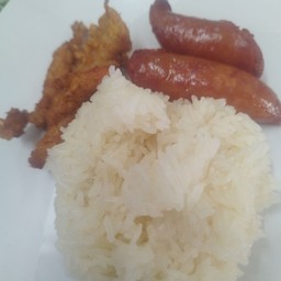 ข้าวหน้าไก่ทอดก.ท.+กุนเชียงทอด