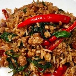 ผัดกระเพราคลุกข้าว(โปรดระบุ)