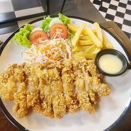 ไก่ทอดซอสมะนาว