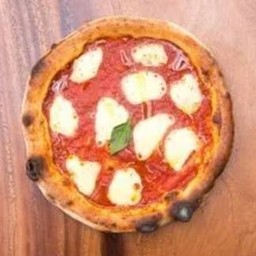 Margherita pizza slice