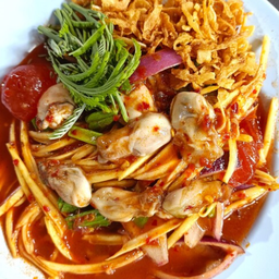 [อร่อยซ่ากับโค้ก] ยำหอยนางรม +  โค้ก ออริจินัล (กระป๋อง)