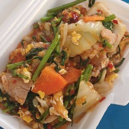 สุกี้แห้งหมู