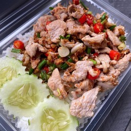 หมูชิ้น ผัดพริกเกลือ