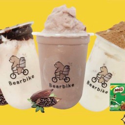 หมีปั่นนม Bearbike by น้ำหนาว รินชาหน้าบ้าน ทุ่งมน