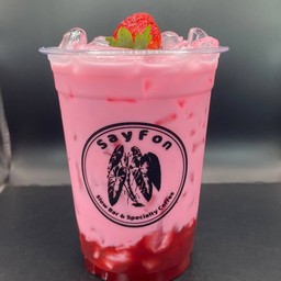 นมชมพู สตอเบอร์รี่   Strawberry Pink Milk