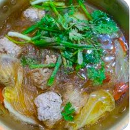 แกงจืดวุ้นเส้นหมูสับ