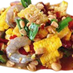 ตำข้าวโพดกุ้งสด