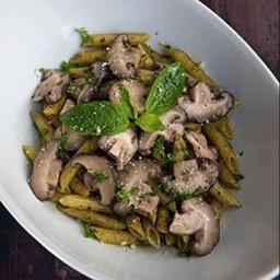 Vegan Mushroom And Pesto Sauce