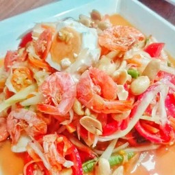 ส้มตำไทย ไข่เค็ม