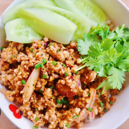 ข้าวหน้าลาบหมู