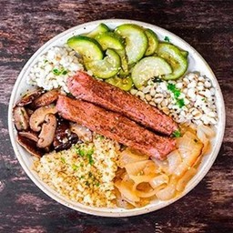 Vegan Sausage Quinoa Bowl