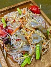 ตำซั่วกุ้งสด