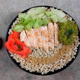 Vegan Chicken Guacamole Grain Bowl