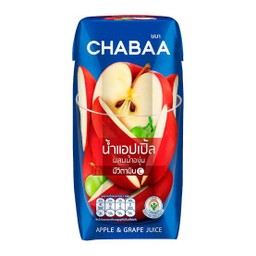 ชบา น้ำแอปเปิ้ล+องุ่น 180 ml