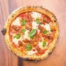 Vegan Italian Sausage Kra Prow Pizza 15"